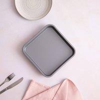 Betterware Essentials 23cm Non-Stick Brownie Tin in Silver