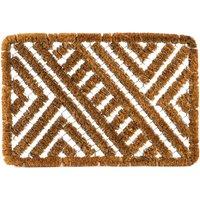 Nicola Spring Coir Scraper Door Mat - 60 x 40cm in Brown | Size: 40 cm x 60 cm