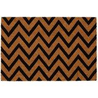 Nicola Spring Coir Door Mat - 60 x 40cm - Zig Zag | Size: 40 cm x 60 cm