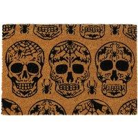 Nicola Spring Halloween Coir Door Mat - 60 x 40cm - Day of the Dead | Size: 40 cm x 60 cm