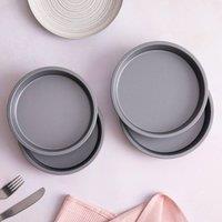 Betterware Essentials Non-Stick 4 Piece Sandwich Tin Set in Silver