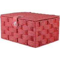 Red Hamper Red Woven Paper Rope Picnic Basket | Size: XL