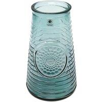 Verano Spanish Ceramics Glass Mandala Home Dcor Medium Vase (H) 27.5cm in Teal