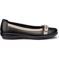 Hotter Women's 'Sparrow' Ballerinas in Black | Size: 6.5