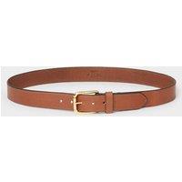 OSPREY LONDON Women's The Jeans Leather Belt in Tan | Size: 38