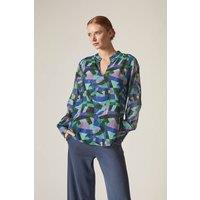 James Lakeland Women's Abstract Print Blouse | Size: 10