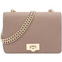 SOSANDAR Women's Leather Cross Body Bag in Taupe