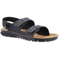 Birkenstock Men's Kano Birko-Flor Sandal in Black | Size: 10.5