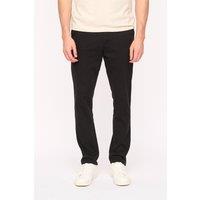 Duck and Cover Men's Everett Slim-Fit Stretch Chinos with Adjustable Waist Cinch in Black | Size: 34R