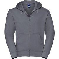 Russell Men's Authentic Full Zip Hoodie in Grey | Size: 3XL