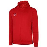 Umbro Men's Total Training Knitted Full Zip Hoodie in Dark Red | Size: 2XL