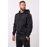 GYM KING Men's Core Plus Colour Block Hood Black/ Graphite in Black | Size: Medium