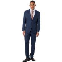 XPOSED Men's Kaiser Textured Tailored 2 Piece Suit in Navy | Size: 40R