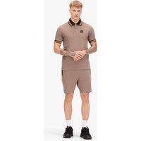 Luke 1977 Men's Makati Sanip Polo & Short Set in Light Brown | Size: Large