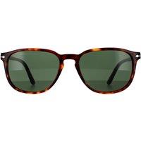 Persol Men's Square Havana Green PO3019S Sunglasses in Brown