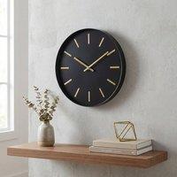 Garden Greatness Vitus Striking Muted Gold Wall Clock in Black | Size: 1 Pack