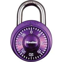 Master Lock Stainless Steel Fixed Dial Combination 38Mm Padlock in Purple