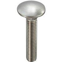 Unifix A2-304 St/St Cup Square Hex Bolts M10 x 80 - Box of 50 in Silver