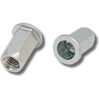 JRP Riveting Products M5 X 16.5 Steel Rivet Nuts - Box of 500 in Silver