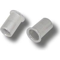 JRP Riveting Products M10 x 24.0 Aluminium Rivet Nuts - Box of 100 in Silver