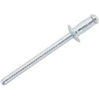 JRP Riveting Products 4.8 x 12.0mm Steel Dome Head Rivets - Box of 500 in Silver