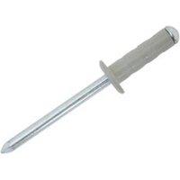 JRP Riveting Products 4.8 x 15mm Dome Head Rivets - Box of 500 in Grey