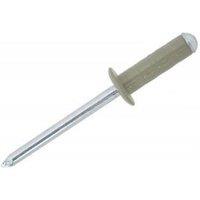 JRP Riveting Products 4.8 x 15mm Dome Head Rivets - Box of 500 in Grey