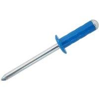 JRP Riveting Products Dome Head Rivets 4.8 x 15mm - Box of 500 in Blue