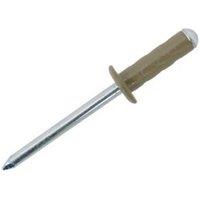 JRP Riveting Products 4.8 x 15mm Dome Head Rivets - Box of 500 in Beige