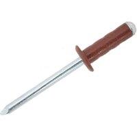 JRP Riveting Products Dome Head Rivets 4.8 x 15mm - Box of 500 in Brown