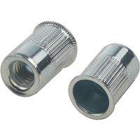 JRP Riveting Products M6 x 14.7 Steel Rivet Nuts - Box of 500 in Silver