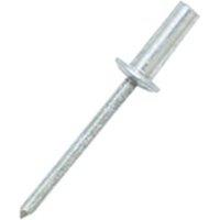 JRP Riveting Products Aluminium Dome Head Rivets - Box of 500 in Silver