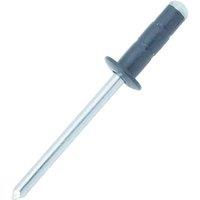 JRP Riveting Products 4.8 x 15mm Dome Head Rivets - Box of 500 in Black