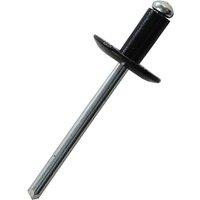 JRP Riveting Products 4.0 x 12mm Black Rivets - Box of 500