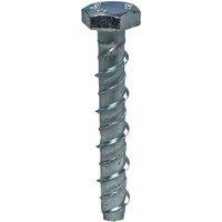 Unifix Anchor Bolts Hexagon Head BZP - M8 x 75 - Box of 100 in Silver
