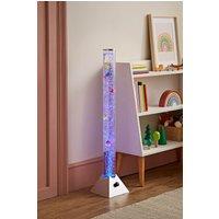 ValueLights Bubble Lamp 90cm Silver Floor Table Childrens Sensory Bubble Lamp