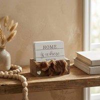 Garden Greatness Country Highland Cow Coaster Set | Size: 1 Pack
