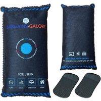 BARGAINS-GALORE 2 Pack Car Interior Dehumidifier Dashboard Mount Mat Remove Moisture in Blue