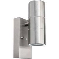 First Choice Lighting Blaze - Marine Grade Stainless Steel Dusk Dawn Sensor Wall Light in Silver