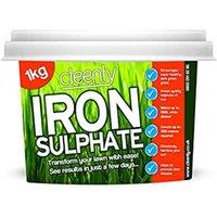 cleenly Iron Sulphate for Lawns 1kg Pure Lawn Tonic Ferrous Sulphate of Iron in Green
