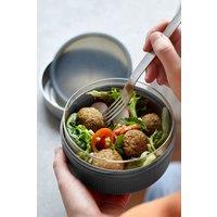 Black + Blum Glass Lunch Bowl in Dark Blue