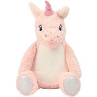 Mumbles Zipped Unicorn Plush Toy in Pink