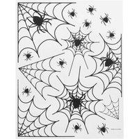 Smiffys Spider Window Stickers in Black