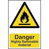 Scan Danger Highly Flammable Material - Pvc Sign 200 X 300mm