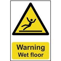 Scan Warning Wet Floor - Pvc Sign 200 X 300mm