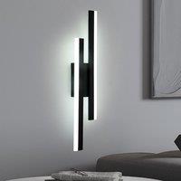 COMELY LED Wall Light Indoor, 16W Modern Acrylic LED Lamp, Black, 6500K in Black