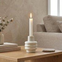 Garden Greatness Blanc Rounded Taper Candle Holder in White | Size: 1 Pack