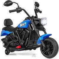 CASART Kids Electric Motorcycle 6V Battery Powered Ride on Toy Motorbike in Navy