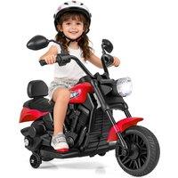CASART Kids Electric Motorcycle 6V Battery Powered Ride on Toy Motorbike in Red