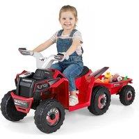 CASART Kids Electric ATV Car 6V Battery-Powered Ride on Toy Quad Vehicle in Red